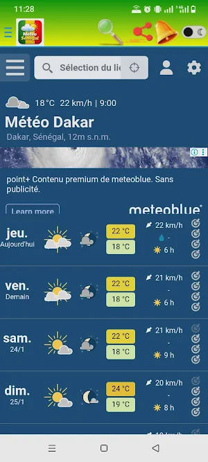 Météo Sénégal – 7 Jours Screenshot 2