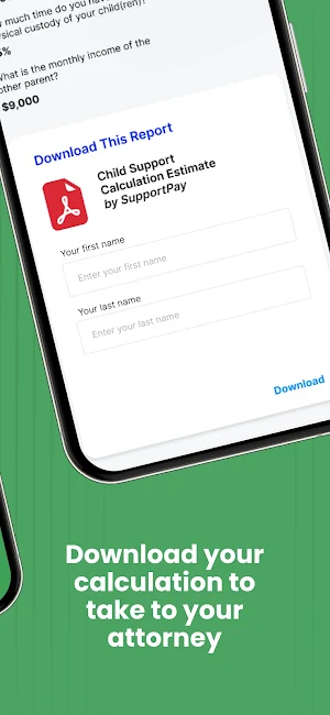 US Child Support Calculator Screenshot 2