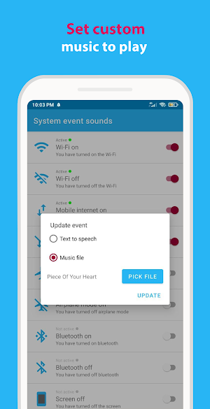 System event sounds Screenshot 2