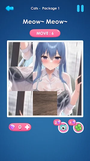 Sexy slide girls: piece puzzle Screenshot 1
