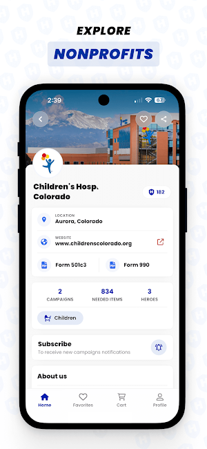 Hero - Philanthropic Shopping Screenshot 1