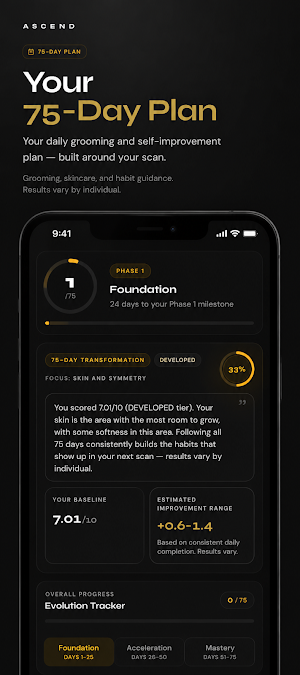 Ascend - Personalised Looksmax Screenshot 2