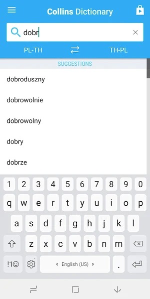 Thai-Polish Dictionary Screenshot 0