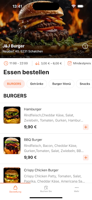 J&J Burger Screenshot 1