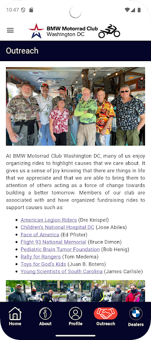 BMW MOTORRAD CLUB WASHINGTONDC Screenshot 1