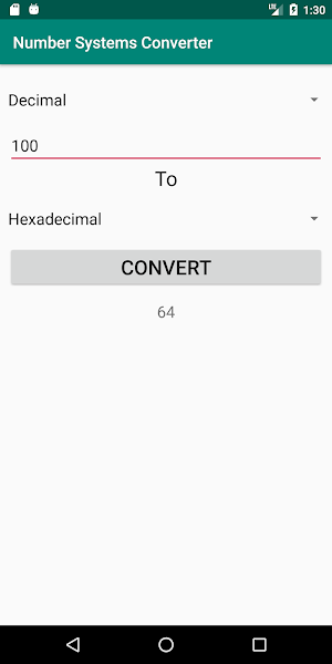 Number Systems Converter Screenshot 3