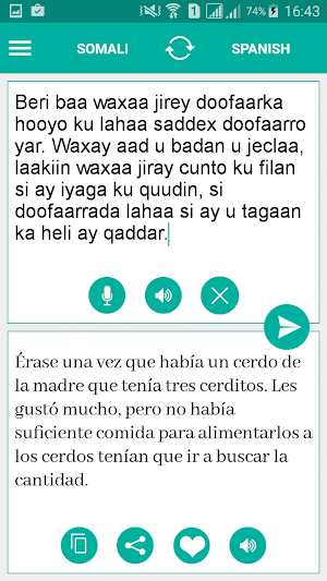 Somali Spanish Translator Screenshot 1