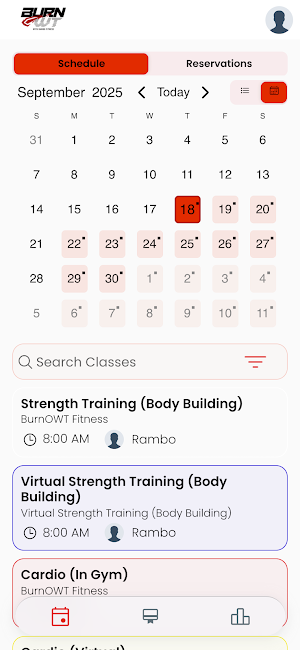 BurnOwt Fitness Screenshot 0