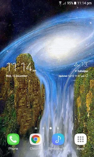 Milky Waterfall Live Wallpaper Screenshot 2
