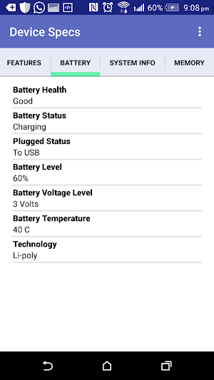 Device Specs - System Info Screenshot 1