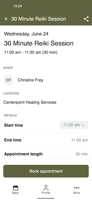 Centerpoint Healing Services Screenshot 2