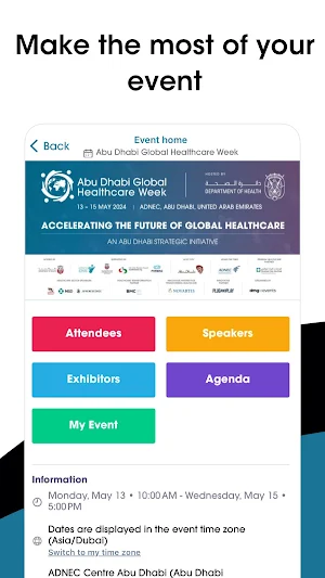 Abu Dhabi Healthcare Week Screenshot 1