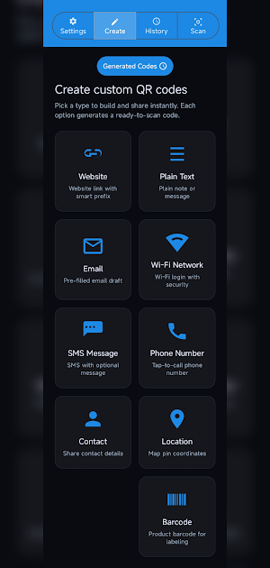 QR Master - Generator Scanner Screenshot 1