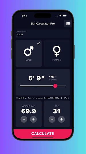 BMI Calculator Pro Screenshot 0