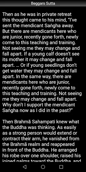 Beggars Sutta - Buddhism Screenshot 2