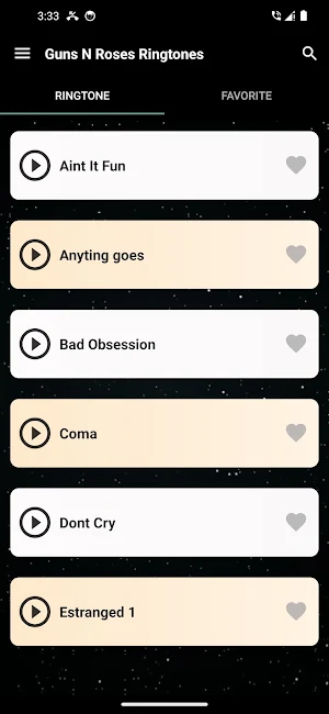 GNR Ringtones Screenshot 1