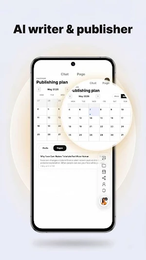 Muana AI writer & publisher Screenshot 2