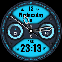 Glossy Hybrid Watch Face