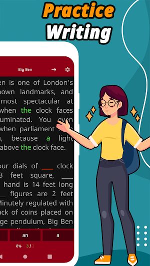 Articles in English:Learn & read language FREE Screenshot 2