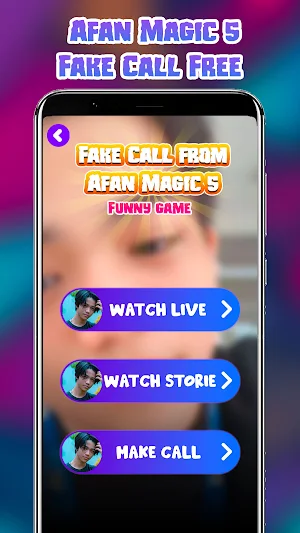 Afan Magic 5 Call Prank App Screenshot 2