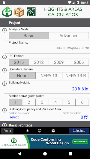 Heights & Areas Calculator Screenshot 0
