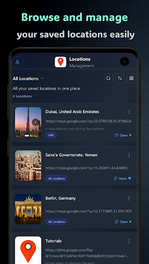 Locations Management Screenshot 0