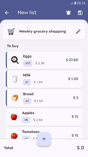 Easy Shop: Grocery List Screenshot 0