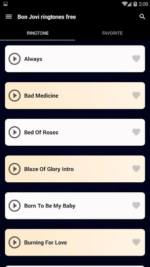 Bon Jovi ringtones free Screenshot 1