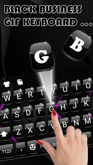Stylsh Black Keyboard Theme Screenshot 1