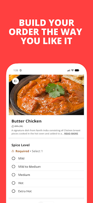 Spicy Affair - Indian Cuisine Screenshot 1