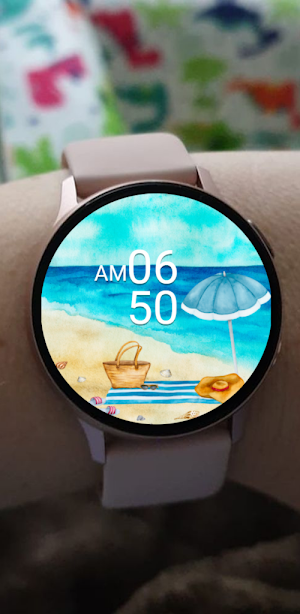 BeachSummer Samsung watch face Screenshot 2