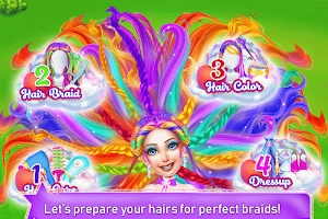 Princess Braided Hairstyles by Number Screenshot 1