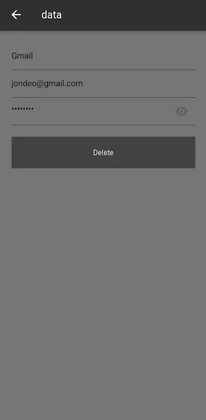 Simple Password Manager Screenshot 1