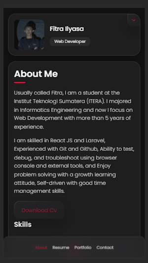 Portfolio - Fitra Ilyasa Screenshot 0