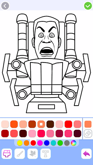 Titan G-man Coloring Game Screenshot 3