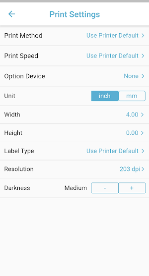 ARGOX Print Service Plugin Screenshot 1