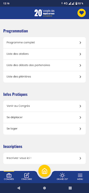 Congrès Régions de France Screenshot 1