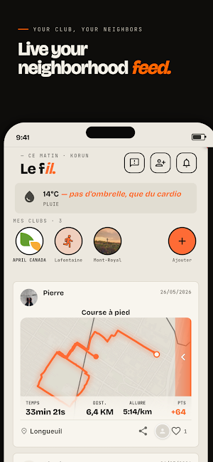 Korun: Run, Walk, Bike Screenshot 2