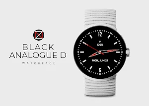 Black Analogue D Watch Face Screenshot 0
