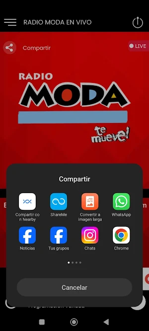 Radio Moda en Vivo Stream Screenshot 0