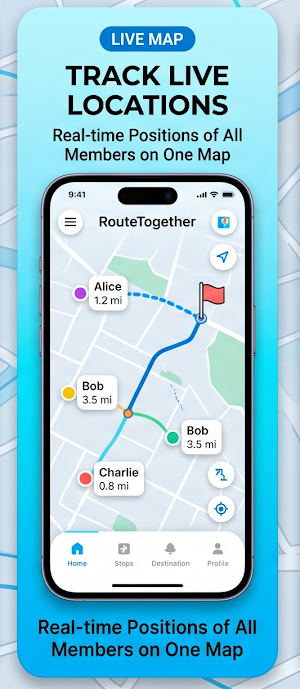 ConvoyMates – Live Group GPS Screenshot 2