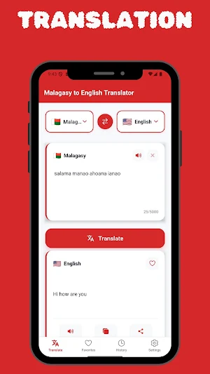 Malagasy to English Translator Screenshot 0