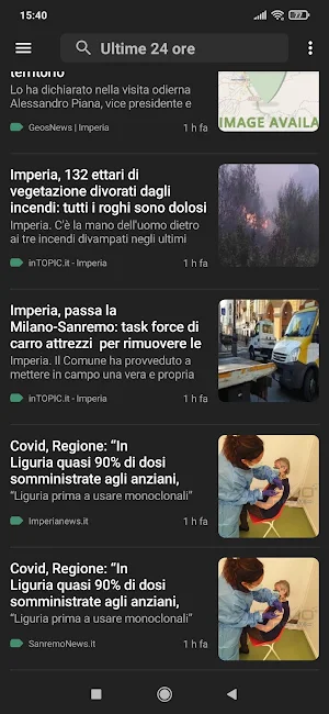 Imperia notizie Screenshot 2