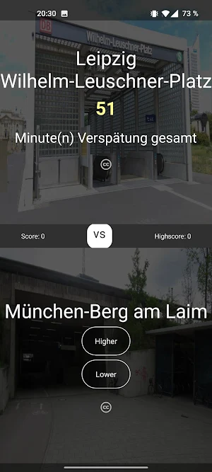 Zugverspätung Higher Lower Gam Screenshot 1