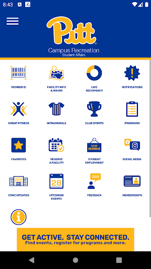 Pitt Campus Rec Screenshot 1