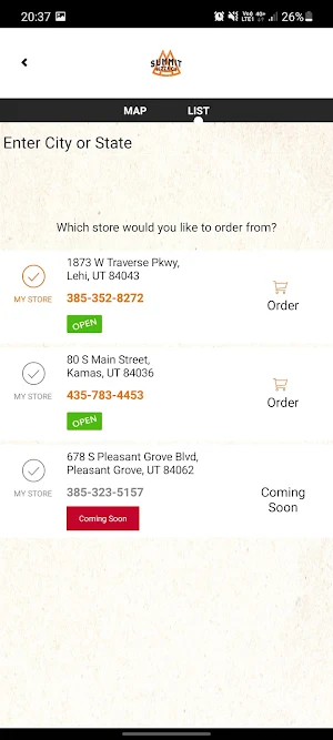Summit Pizza CO Screenshot 2