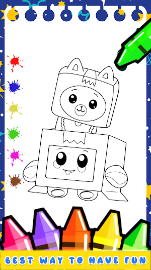 Lankybox - coloring Game Screenshot 0