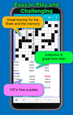 Number Fill in puzzles - Numerix, numeric puzzles Screenshot 2