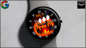 Halloween Pumpkin Watch Face Screenshot 1
