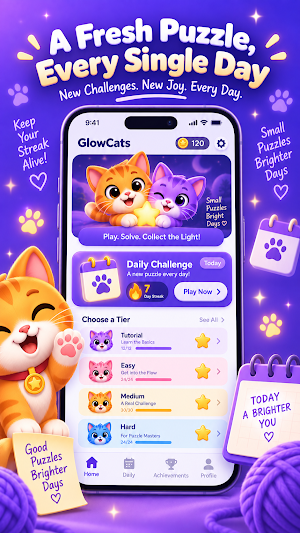 GlowCats - Cat Logic Puzzle Screenshot 1